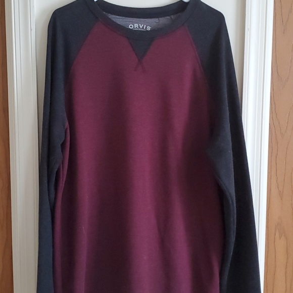 Orvis Other - L Orvis Maroon/Charcoal Pajama LS Shirt